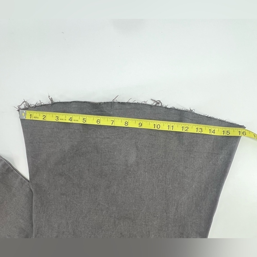LISTICLE Charcoal Gray Stretch High Rise Flared Bell Bottom Pants Size S Small - Picture 12 of 12